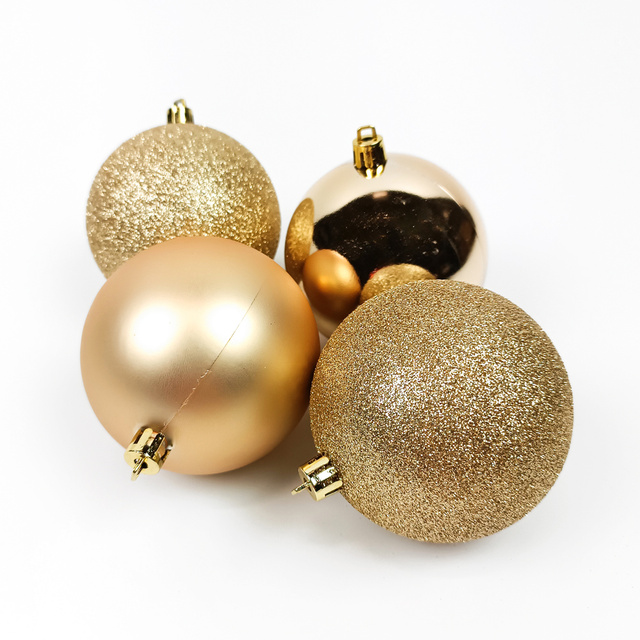 Globuri in diverse finisaje, Ø 8 cm, 4 buc.