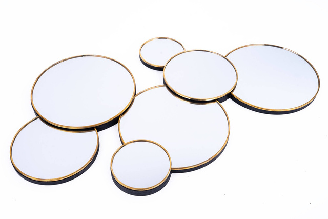 Set oglinzi rotunde, decor - 61,5 x 37 cm