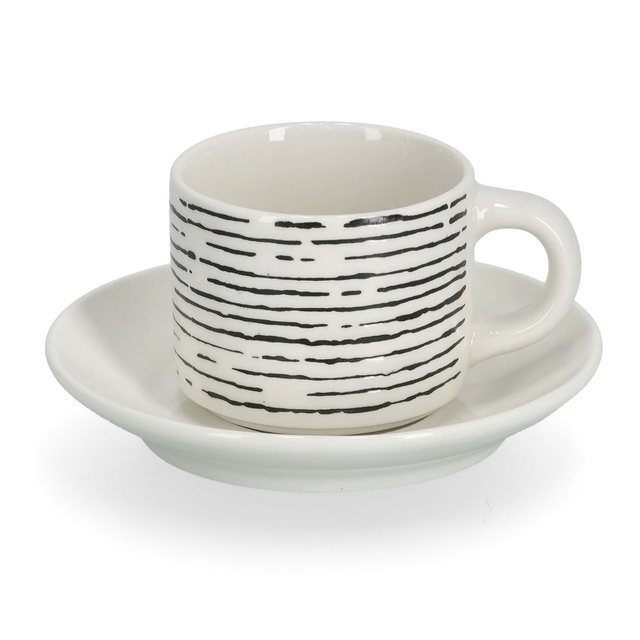 Set cesti espresso cu modele geometrice, 70 ml