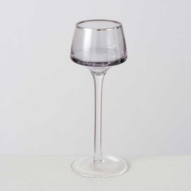 Suporturi de lumanari din sticla SMOLA, 2 buc 20-23 cm