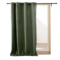 Cortină cu inele 140 x 260 cm WINONA, verde