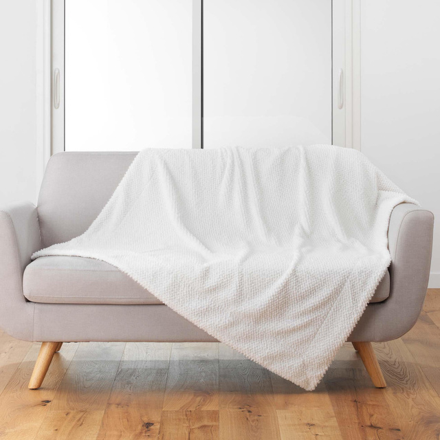 Cuvertura de pat din blana artificiala ICEBERG, 125 x 150 cm