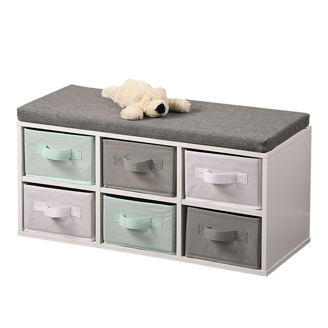 Banca pentru copii cu 6 organizatoare textile, Kesper