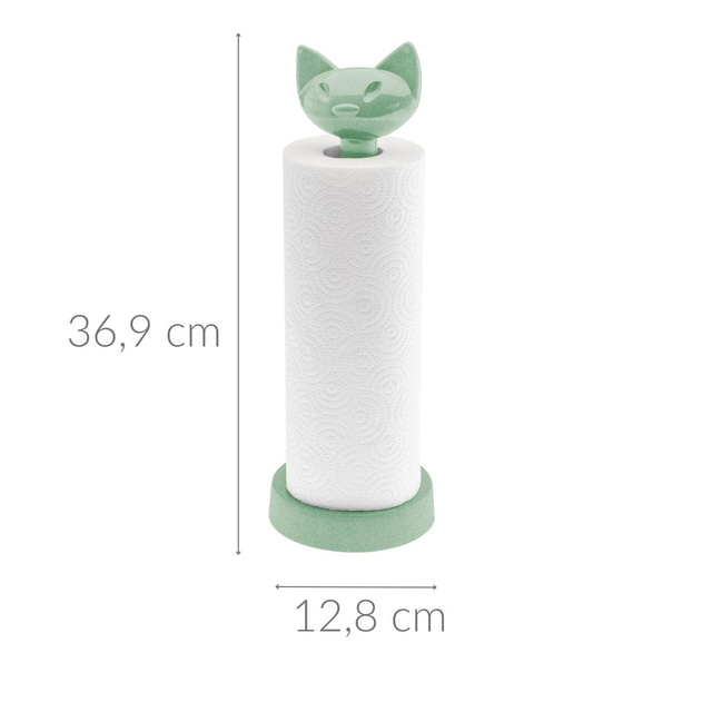 Suport pentru prosoape de bucătărie MIAOU, KOZIOL, verde frunză naturală