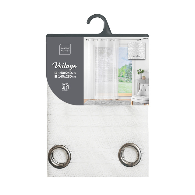 Perdea cu inele NAOMIE, 140 x 240 cm