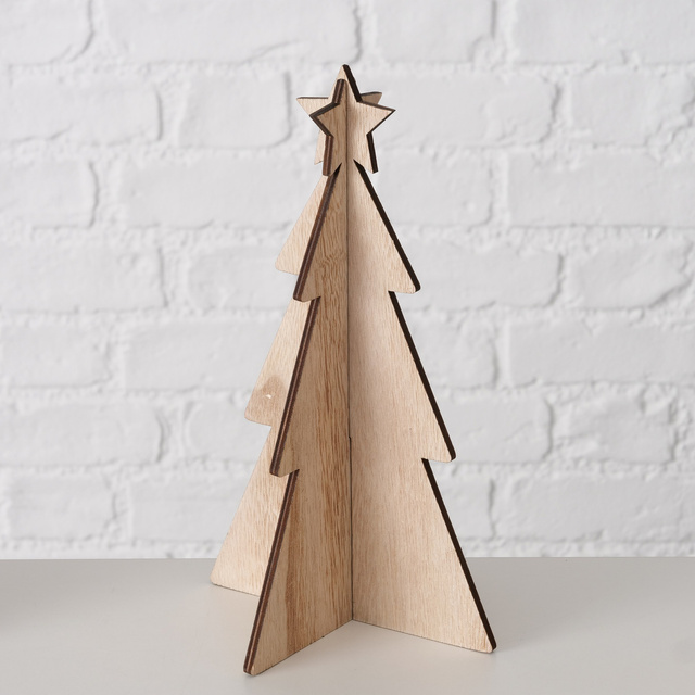 Braduri decorative din placaj KARL, 12-25 cm, 3 buc.