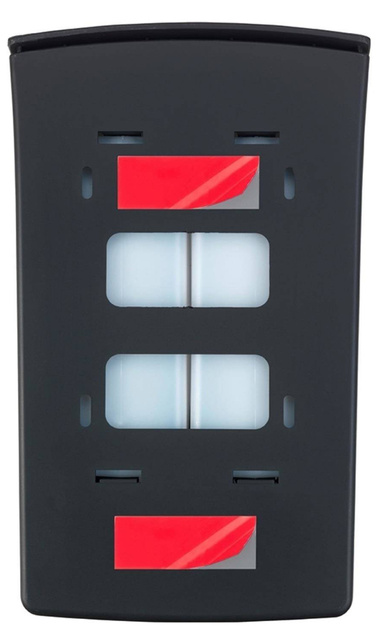 Distribuitor de sapun si dezinfectant TARTAS, cu doua camere, 960 ml, negru, Wenko