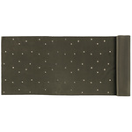 Culoar din velur pentru masă, 35 x 100 cm, cu stele aurii, verde