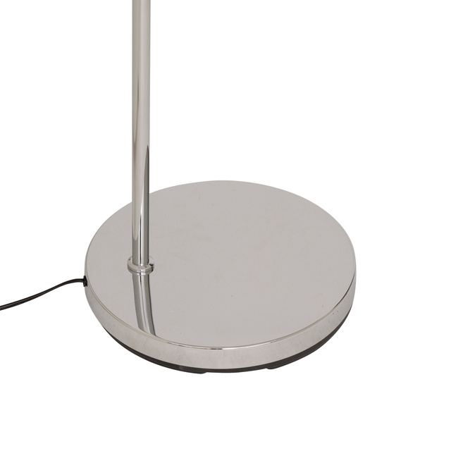 Lampa de podea arcuită FLORIS, metalică, argintie, 177 cm