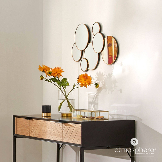 Set oglinzi rotunde, decor - 61,5 x 37 cm