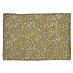 Culoar din bumbac cu flori, 45 x 30 cm
