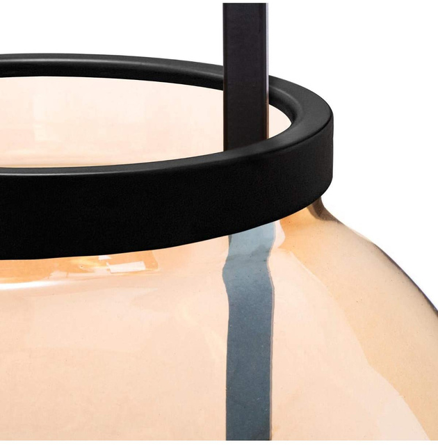 Lampă de masă LED din sticlă, Ø 19 cm