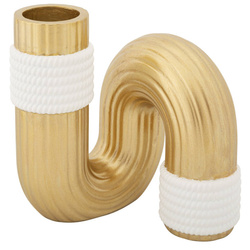 Vază în formă de undă din polirășină, înălțime 13 cm