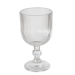 Pahar pentru  vin din sticla  canelata Rigano