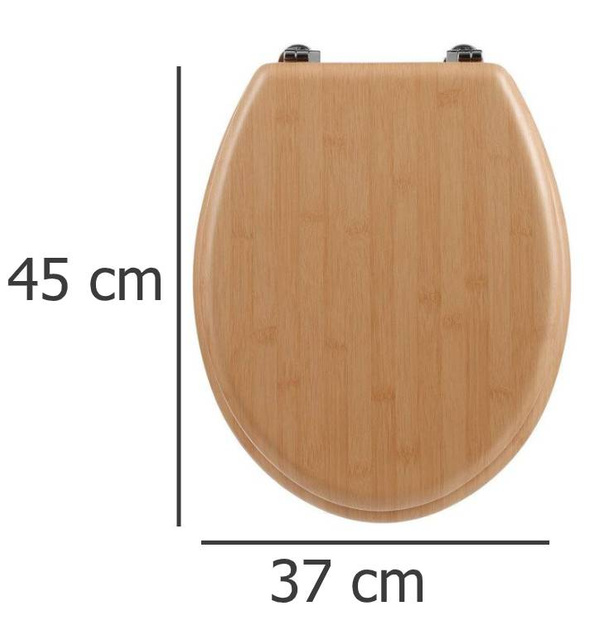 Capac WC MDF, efect bambus, universal