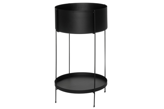 Suport de flori metalic cu raft, Ø 37 cm