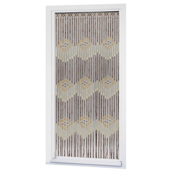 Perdea pentru ușă cu margele din lemn, 90 x 200 cm