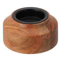 Sfeșnic din lemn de salcâm, 8 x 4 cm