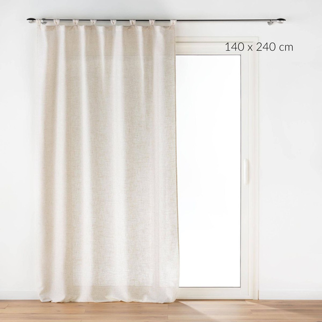 Perdea cu efect de in, PAULINE, 140 x 240 cm