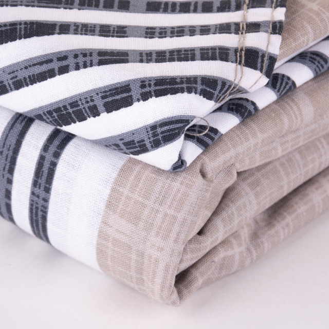 Lenjerie de pat din bumbac Deco Pattern, reversibila, 220 x 240 cm