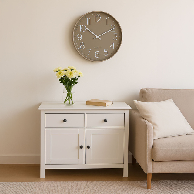 Ceas de perete cu cadran transparent, Ø 50 cm