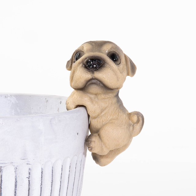 Decor pentru ghiveci, in forma de catel