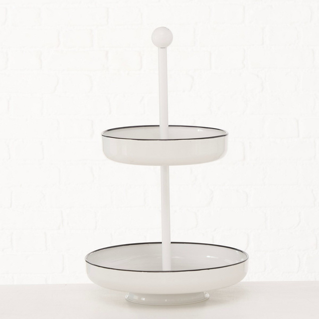 Suport pentru accesorii metalic Benson, cadru din lemn, Ø 30 cm