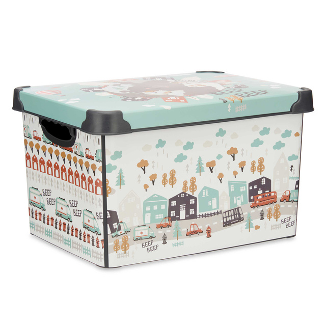 Cutie pentru jucării cu capac BEEP BEEP, 22 l