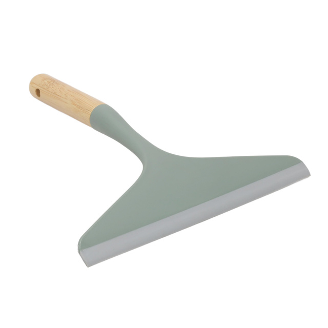 Racleta de geam cu maner din bambus