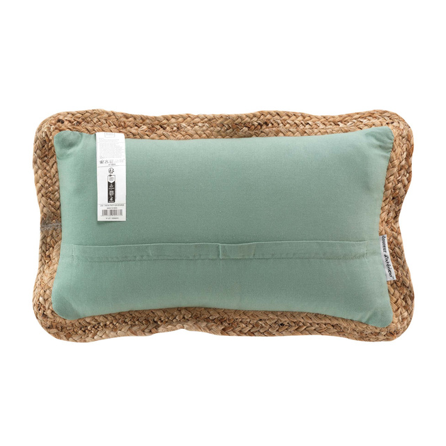 Perna decorativa cu margini din iuta, 30 x 50 cm