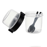 Recipient din plastic și set de tacâmuri, 600 ml