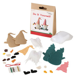 Set DIY pentru crearea de decorațiuni, 2 gnomi, 15 cm