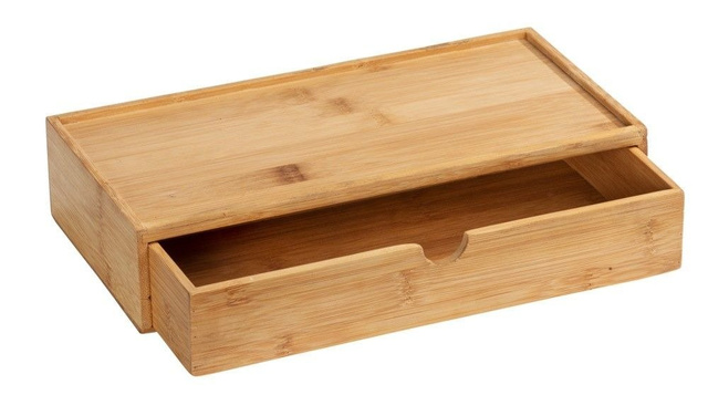 Organizator de baie TERRA pentru obiecte mici, bambus, WENKO