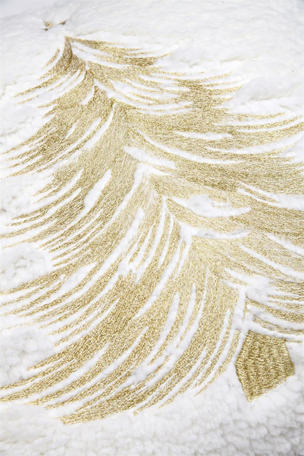 Perna de Crăciun KLAUS, cu brad, 45 × 45 cm