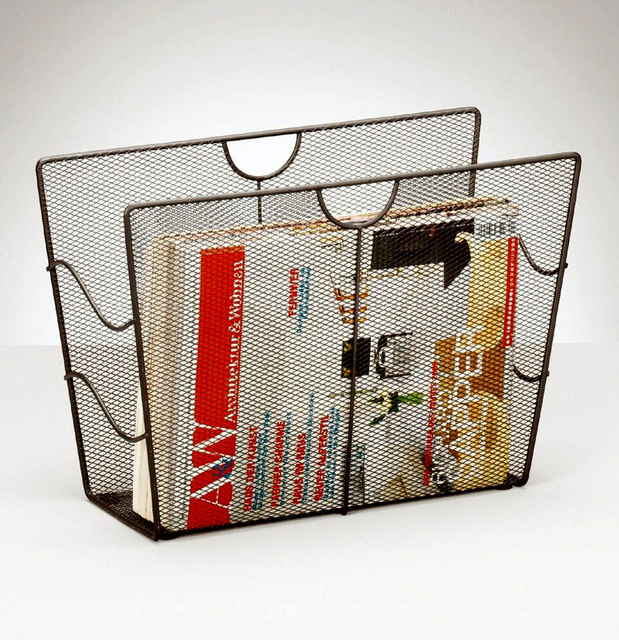 Suport metalic pentru ziare, coș pentru ziare, ZELLER, antracit