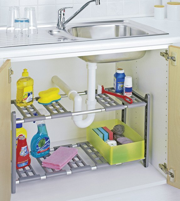 Dulap telescopic FLEXI pentru chiuveta de bucatarie, WENKO