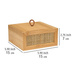 Cutie cosmetice ALLEGRE BAMBOO, 15 x 7 x 15 cm, WENKO