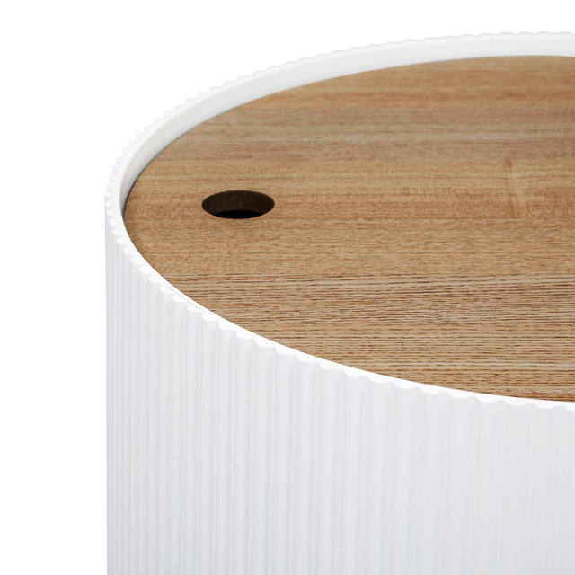 Masuta de cafea cu depozitare ENOLA, rotunda, Ø 38,5 cm