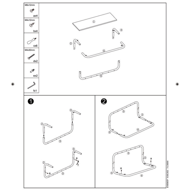 Raft de perete cârlige din bambus, 58 x 26 x 26 cm, Loft, WENKO