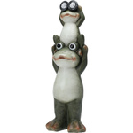 Figurină de grădină cu lampă solară, 23 x 15 x 70 cm