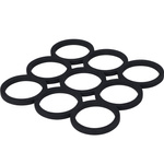 Tăviță din silicon pentru oală fierbinte, neagră