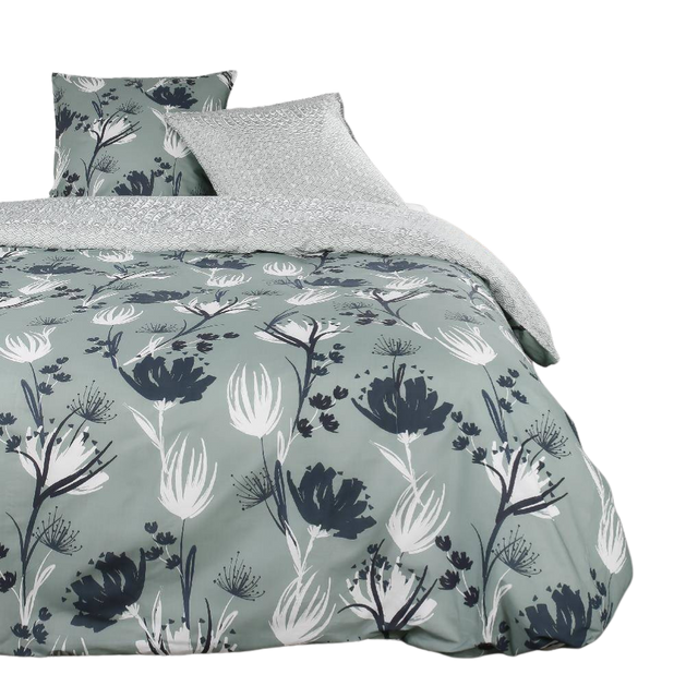 Lenjerie de pat din bumbc Meadow, reversibila, 220 x 240 cm