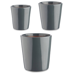 Set ghivece ceramice CONICAL, 3 buc