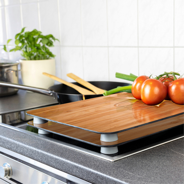 Plăci de protecție din sticlă LUNCH pentru aragaz – 2 bucăți, WENKO, prânz