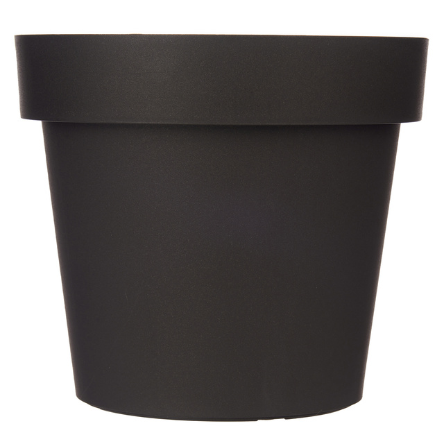 Ghiveci cu auto-udare, plastic, antracit