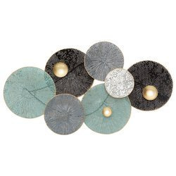 Decor de perete DECO din frunze de nufar, 90 x 50 cm