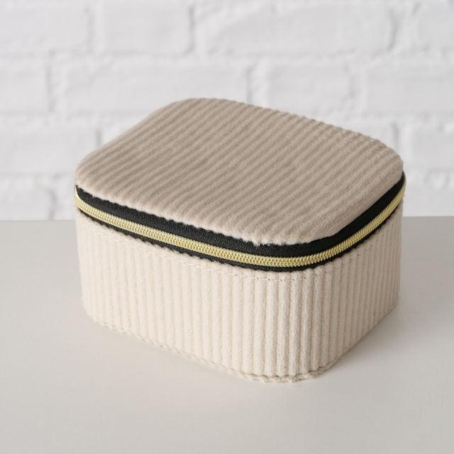 Cutie de bijuterii tapițată cu catifea CAJA, 12 x 10 x 6 cm