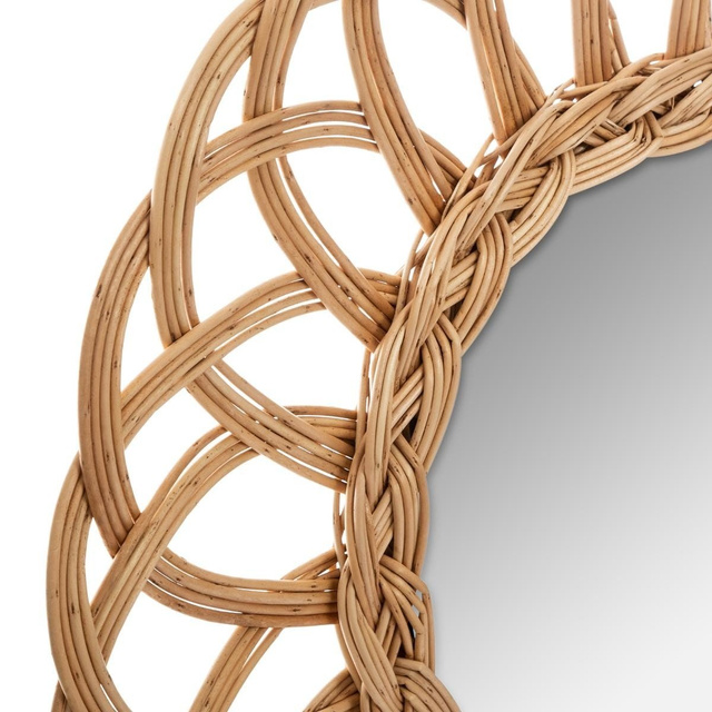 Oglinda decorativa MULTI FLOWER, rachita, Ø 50 cm