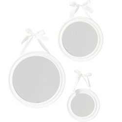 Set 3 oglinzi decorative, Atmosphera Createur d'interieur, Gri