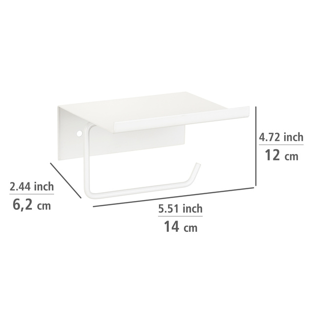 Suport pentru hartie metalic DESULO cu polita